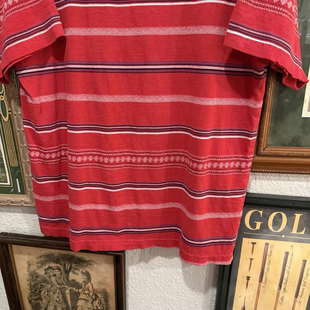 Women's 90s RARE Embroidered Arizona Jean Co. Striped Western Shirt‎ Size Medium - Picture 4 of 6